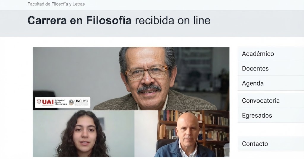 Primera Doctora en Filosofía recibida en Línea, UNICUYO Argentina.